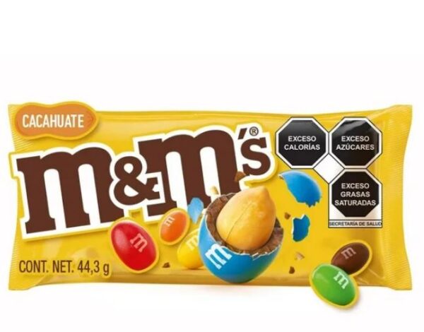 M & MS CACAHUATE 6/44 GR