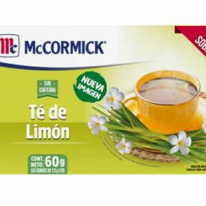 McCORMICK TE DE LIMON 50 PZ
