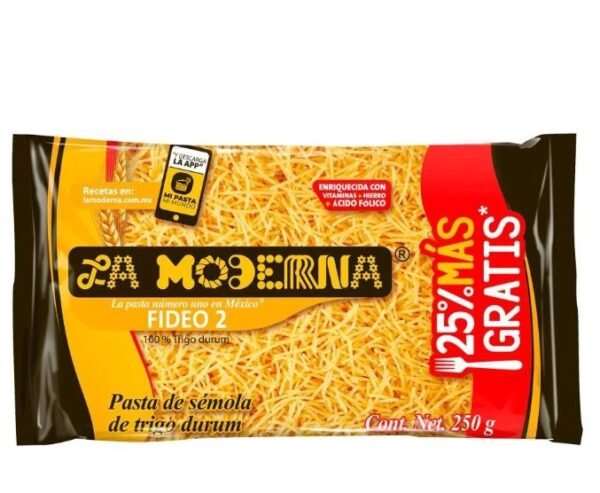 PASTA LA MODERNA DE FIDEO 2 200 GR