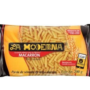 PASTA LA MODERNA DE MACARRON 200 GR