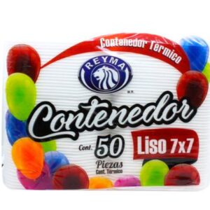 REYMA CONTENEDOR 7 X 7 LISO 50 PZ