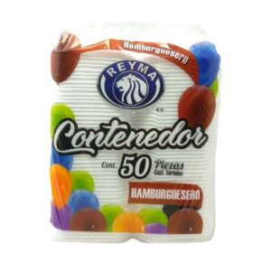 REYMA CONTENEDOR HAMBURGUESERO 50 PZ